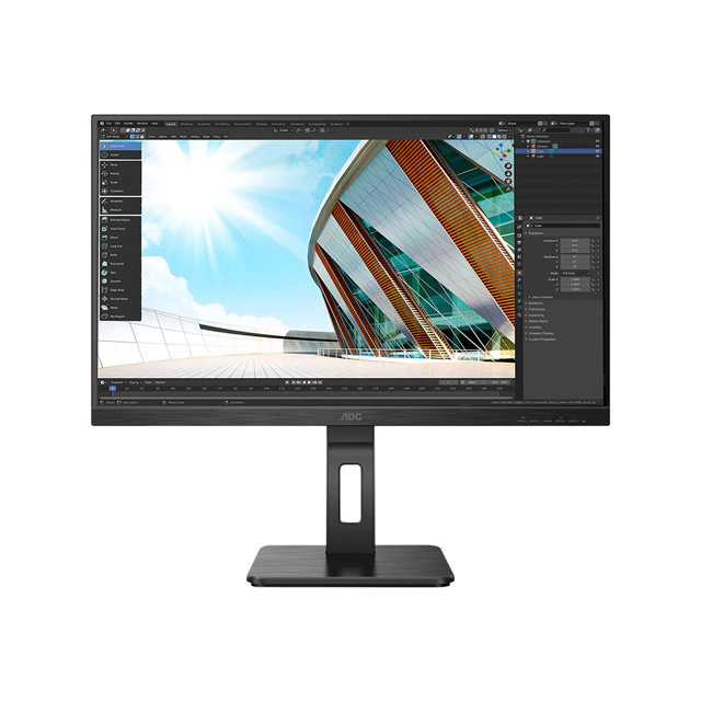 Aoc p2 q27p2q led display 68,6 cm (27") 2560 x 1440 pixels quad hd noir