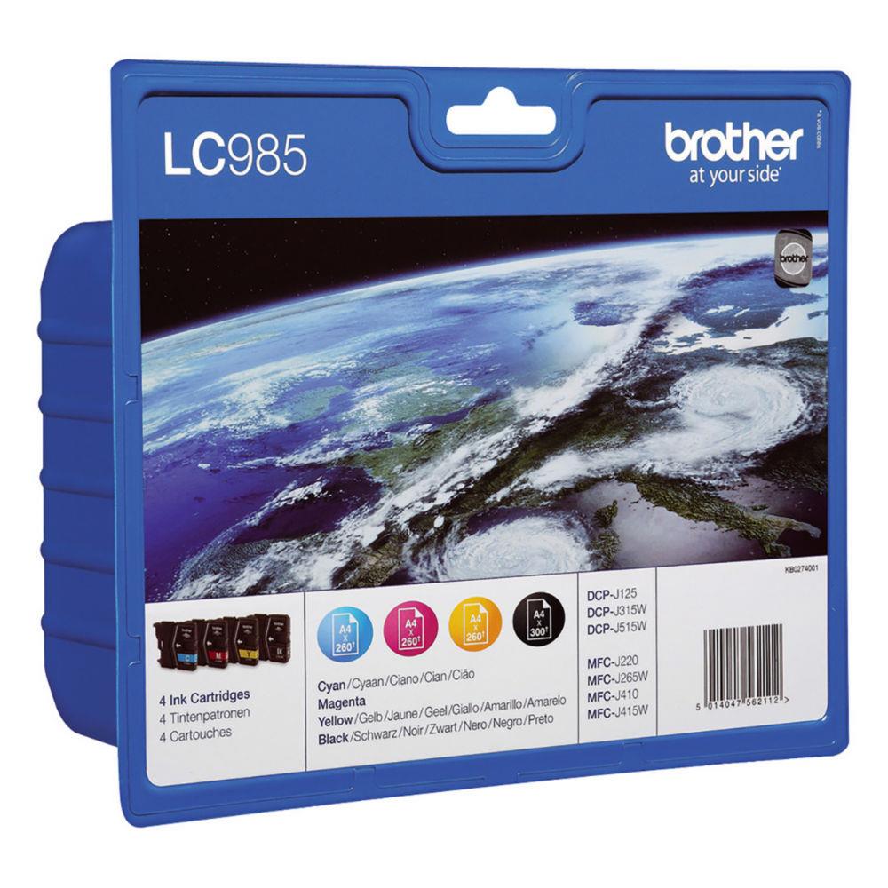 Cartouches pour imprimantes - Brother lc985valbp - pack de cartouches d'encre originales