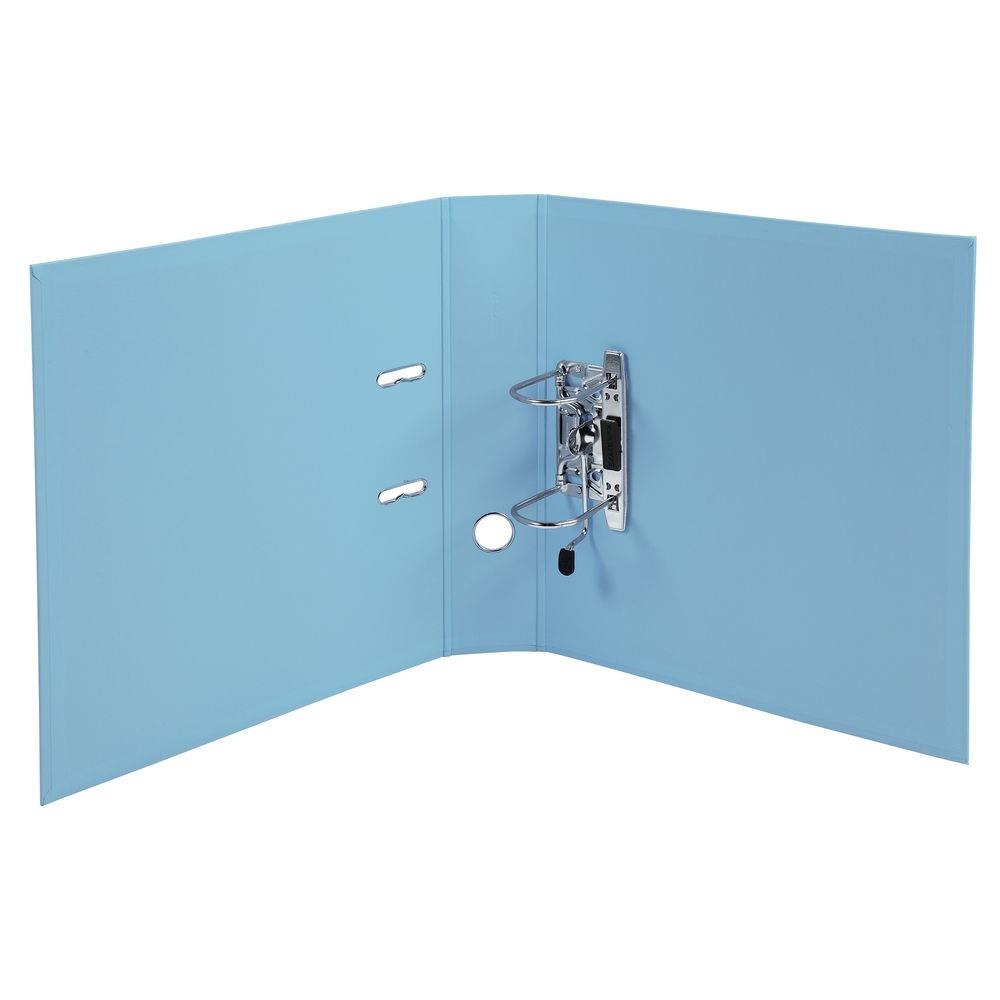Classeur  levier A4 Exacompta Prem'Touch en carton recouvert de PVC - Dos 7 cm - Bleu
