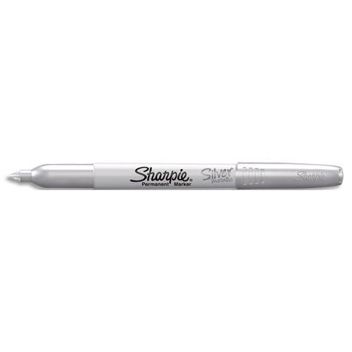 Marqueur permanent Sharpie FINE - Pointe fine - Colors mtallique : argent