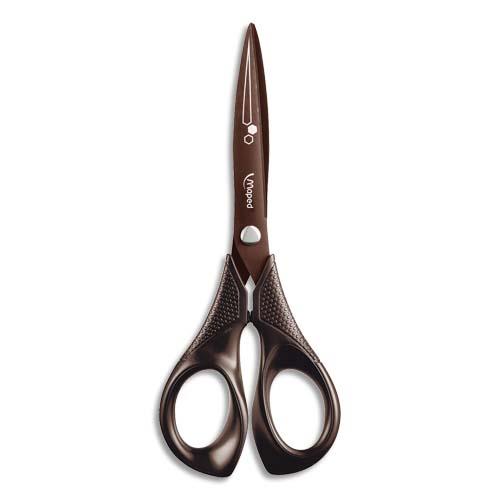 Ciseaux Maped Expert - 17 cm - anneaux ergonomiques 100% recycl - noir
