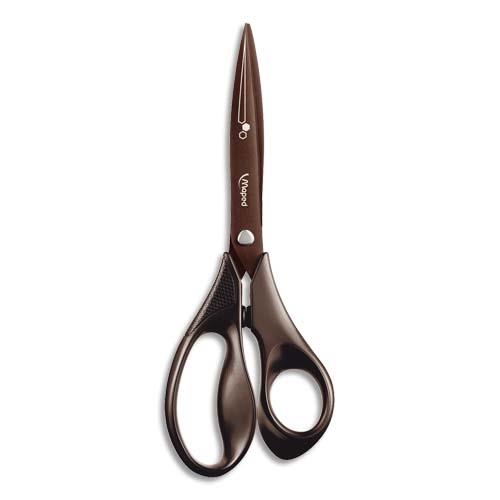 Ciseaux Maped Expert Titanium - 21 cm - anneaux ergonomiques 100% recycl - noir