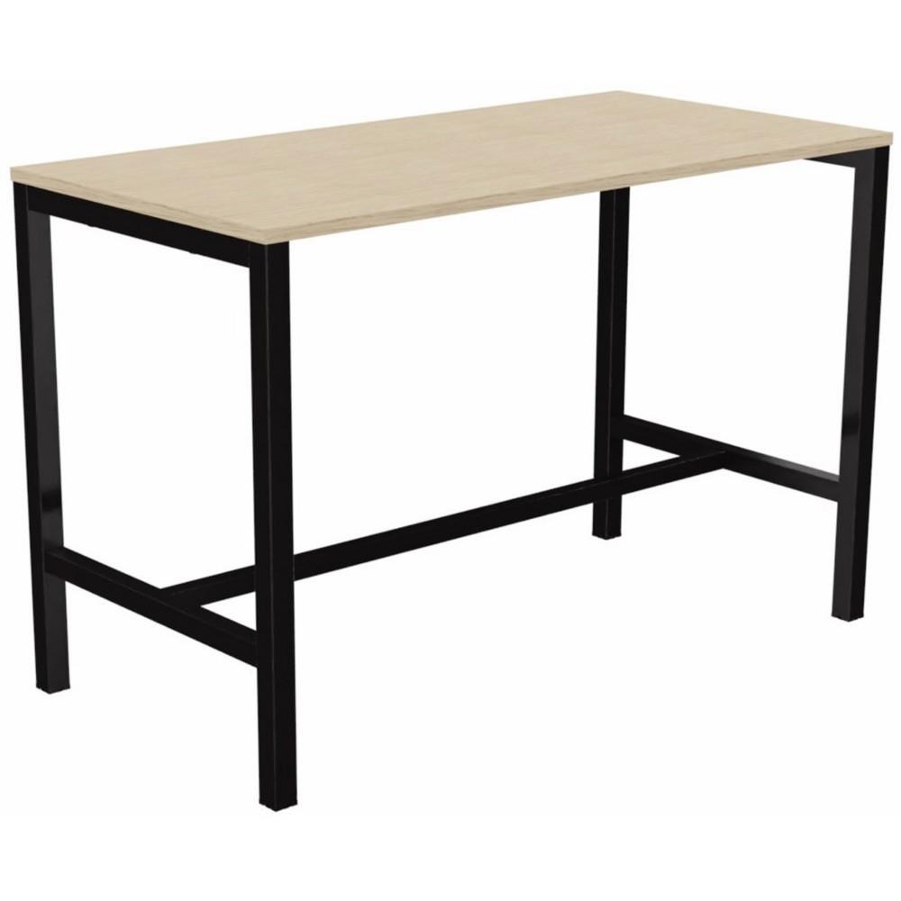 Table de r�union coworking Osmose L160 x L80 cm Ch�ne - Pieds arche m�tal noir