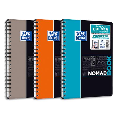 Cahier Oxford Nomadbook - B5 - 160 pages - 5x5 - couverture polypropylne