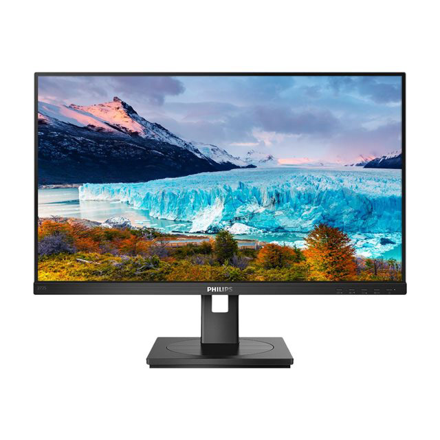 Philips S-line 272S1AE - cran LED - 27" - 1920 x 1080 Full HD (1080p) @ 75 Hz - IPS - 250 cd/m - 1000:1 - 4 ms - HDMI, DVI-D, VGA, DisplayPort - haut-parleurs - texture noire