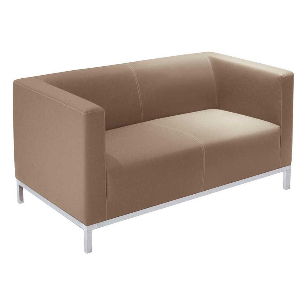Canap accueil Hanae -  Vinyle - Taupe - 2 places