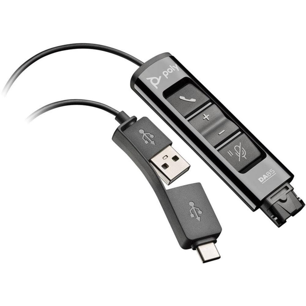 Adaptateur d?interface - Poly adaptateur da85 usb vers qd noir taa