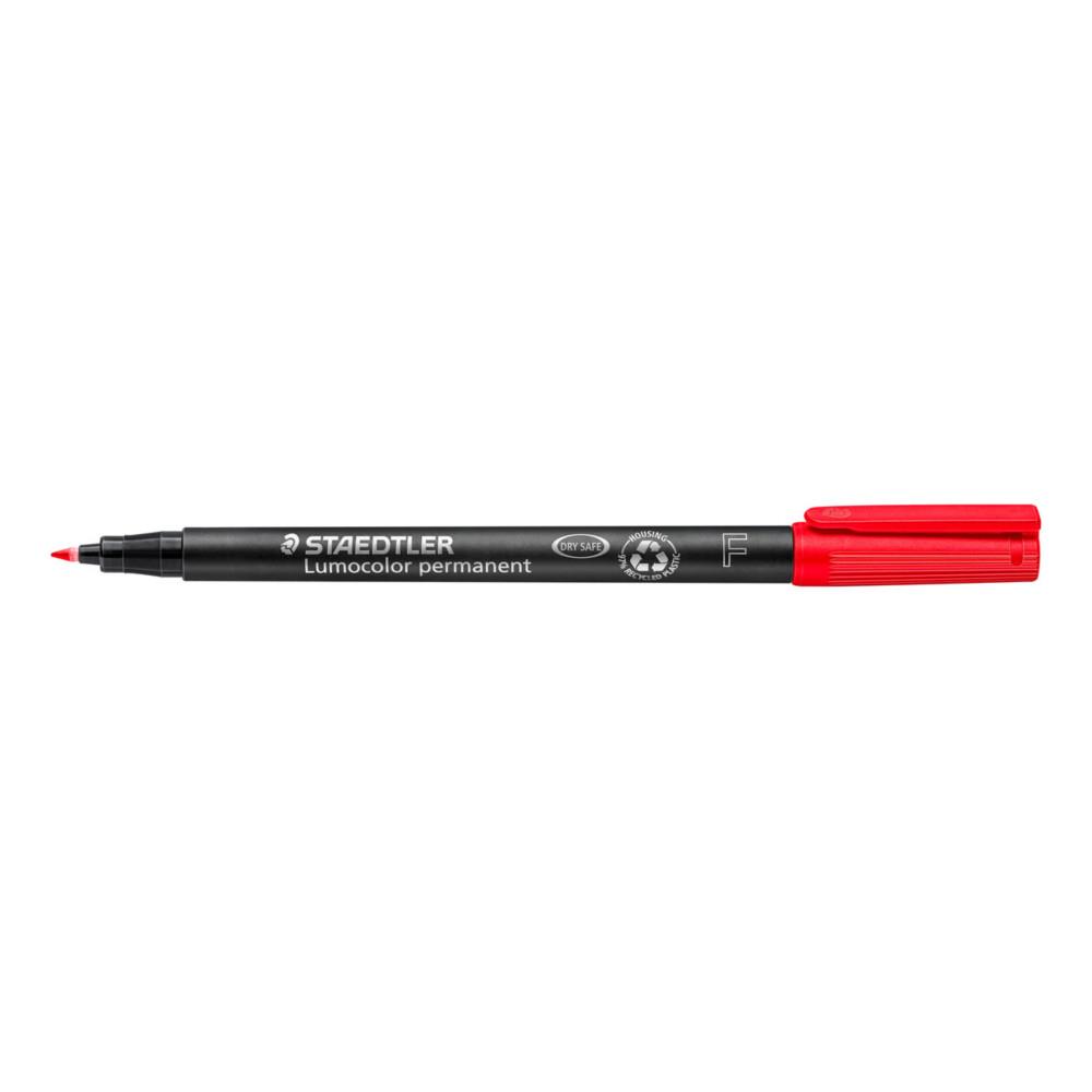 Marqueur permanent Staedtler Lumocolor pointe ogive fine - Rouge