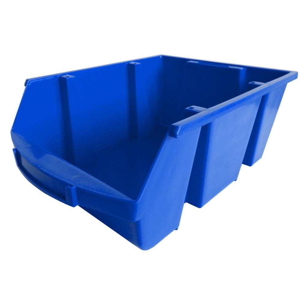 Bac  bec en plastique - 28 L - porte tiquette - polypropylne bleu - L30,5xH17,5xP46 cm