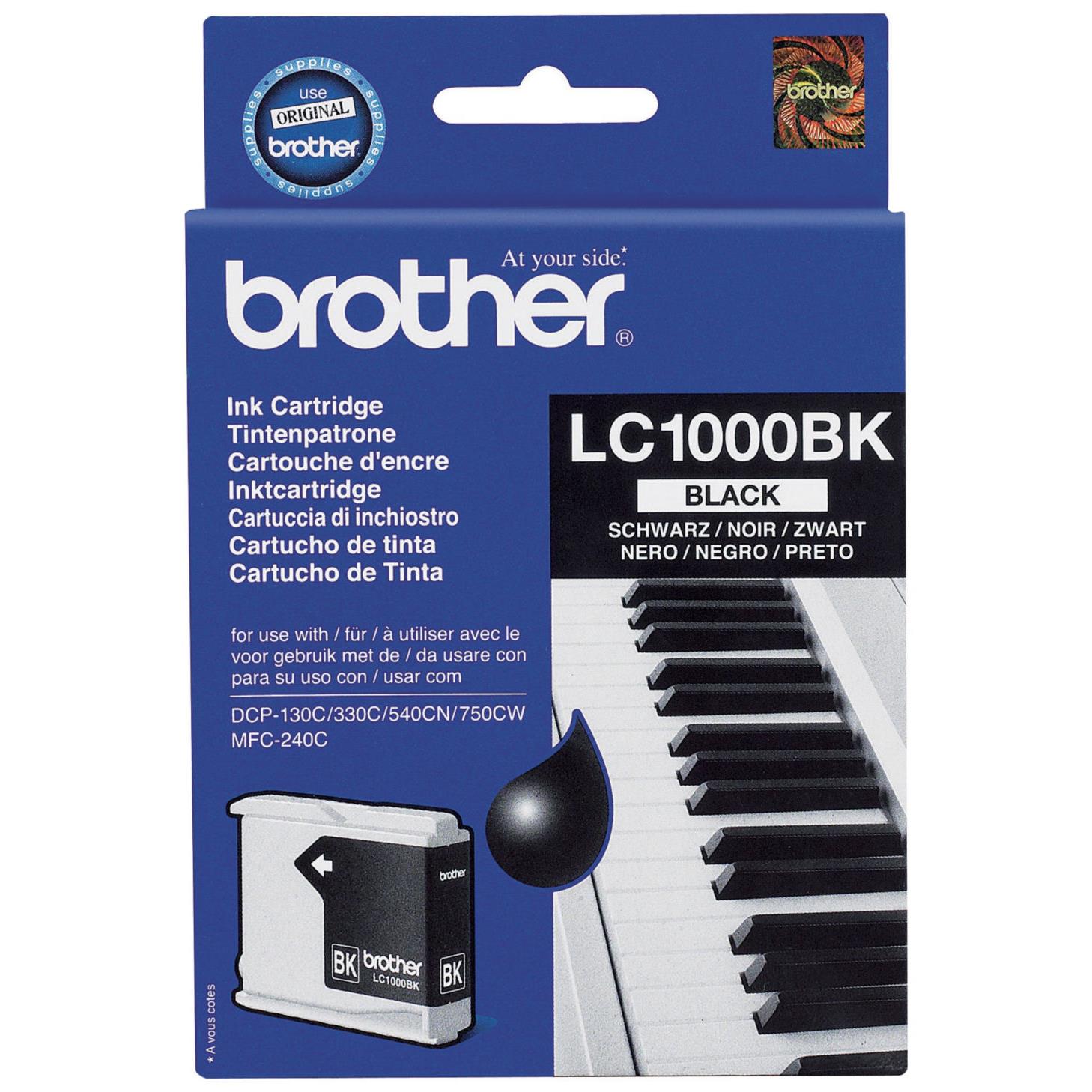 Cartouches pour imprimantes - Brother lc1000bk - cartouche d'encre originale - noir