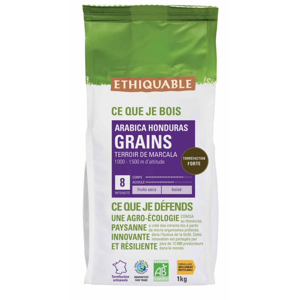 Caf en grains Honduras arabica bio Ethiquable - 1 kg