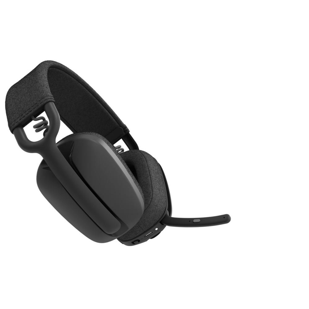 Casque sans fil Logitech Zone Vibe Wireless MS - Bluetooth, avec r�cepteur USB-A et USB-C - Certifi� Teams - Gris