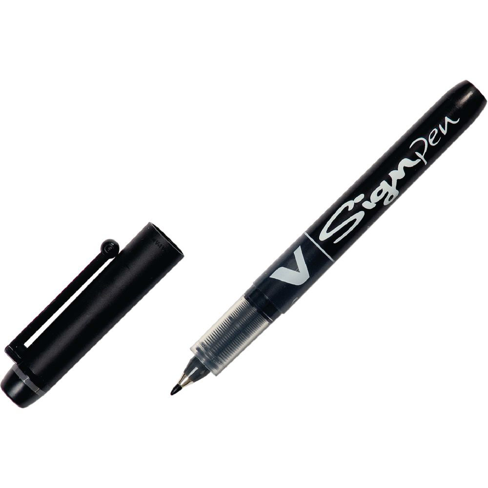 PILOT Lot De 6 Stylos Feutre V Sign Pen 0,6mm - Rouge