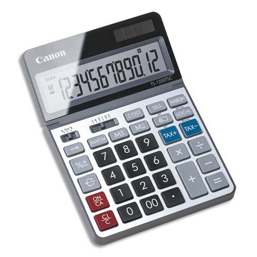 Calculatrice cologique Canon TS-1200TSC - 12 chiffres - cran inclinable