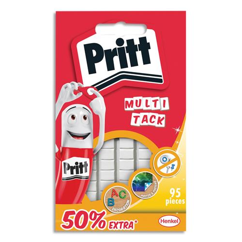 Etui de 55 pastilles adhsives blanches + 50% gratuit - Pritt - Repositionnable