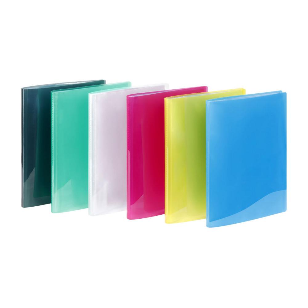 Porte vues Viquel Propyglass A4  - Polypropylne - 10 pochettes - 20 vues - Assortis