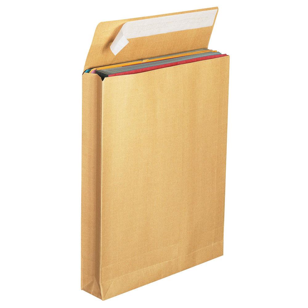 Enveloppe La Couronne pour catalogue - kraft - format #24 - 330 x 260 mm - 130 g/m - fermeture autocollante avec bande protectrice brun (paquet 125 units)