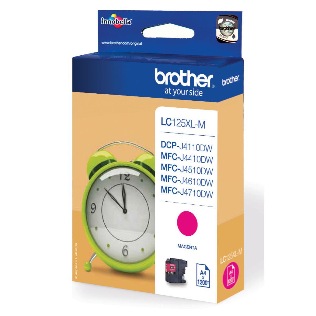 Cartouches pour imprimantes - Brother lc125xlm cartouche jet d'encre magenta