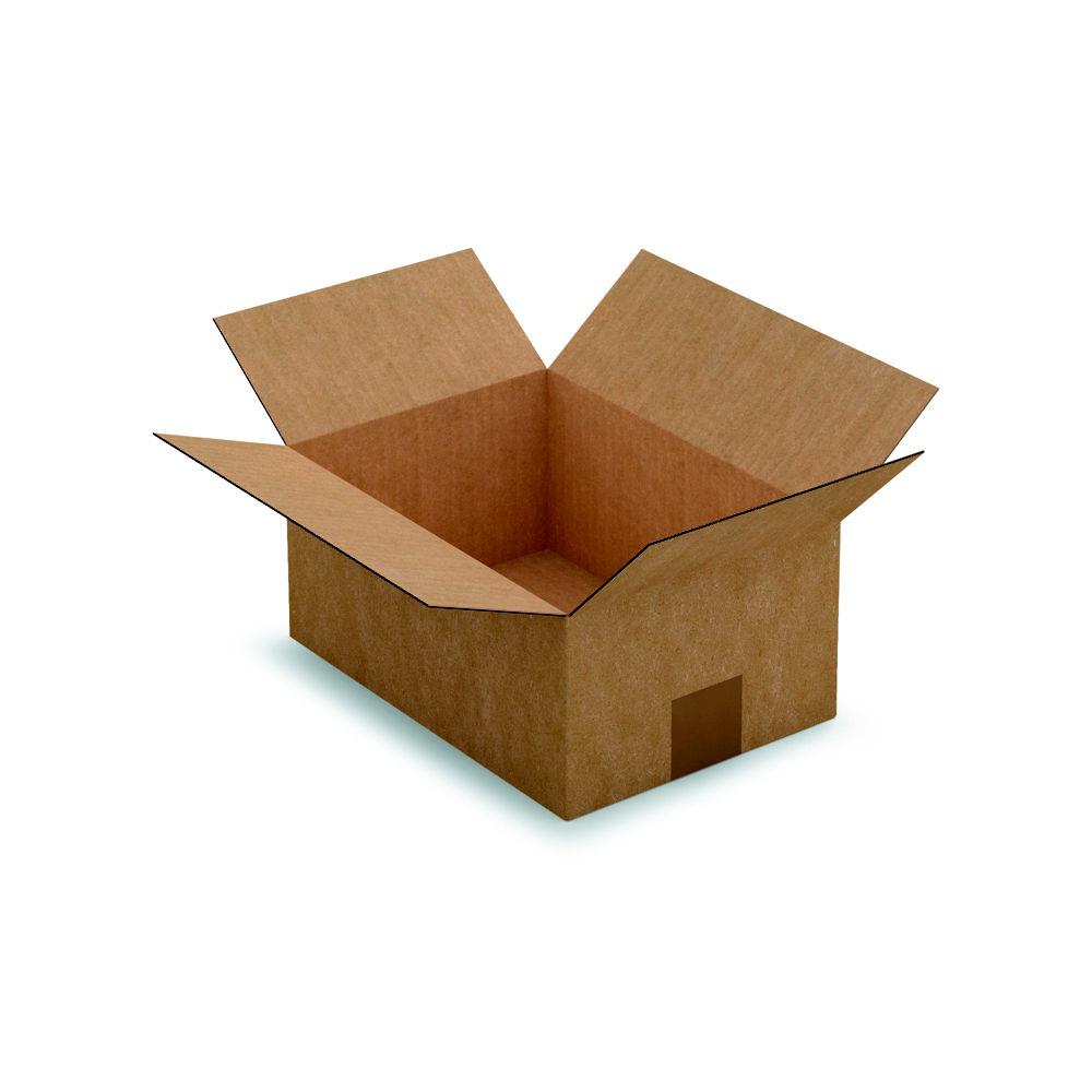 Caisse amricaine RAJA carton simple cannelure - L.int.,27 x l.19 x h.12 cm - Kraft brun - Lot de 25