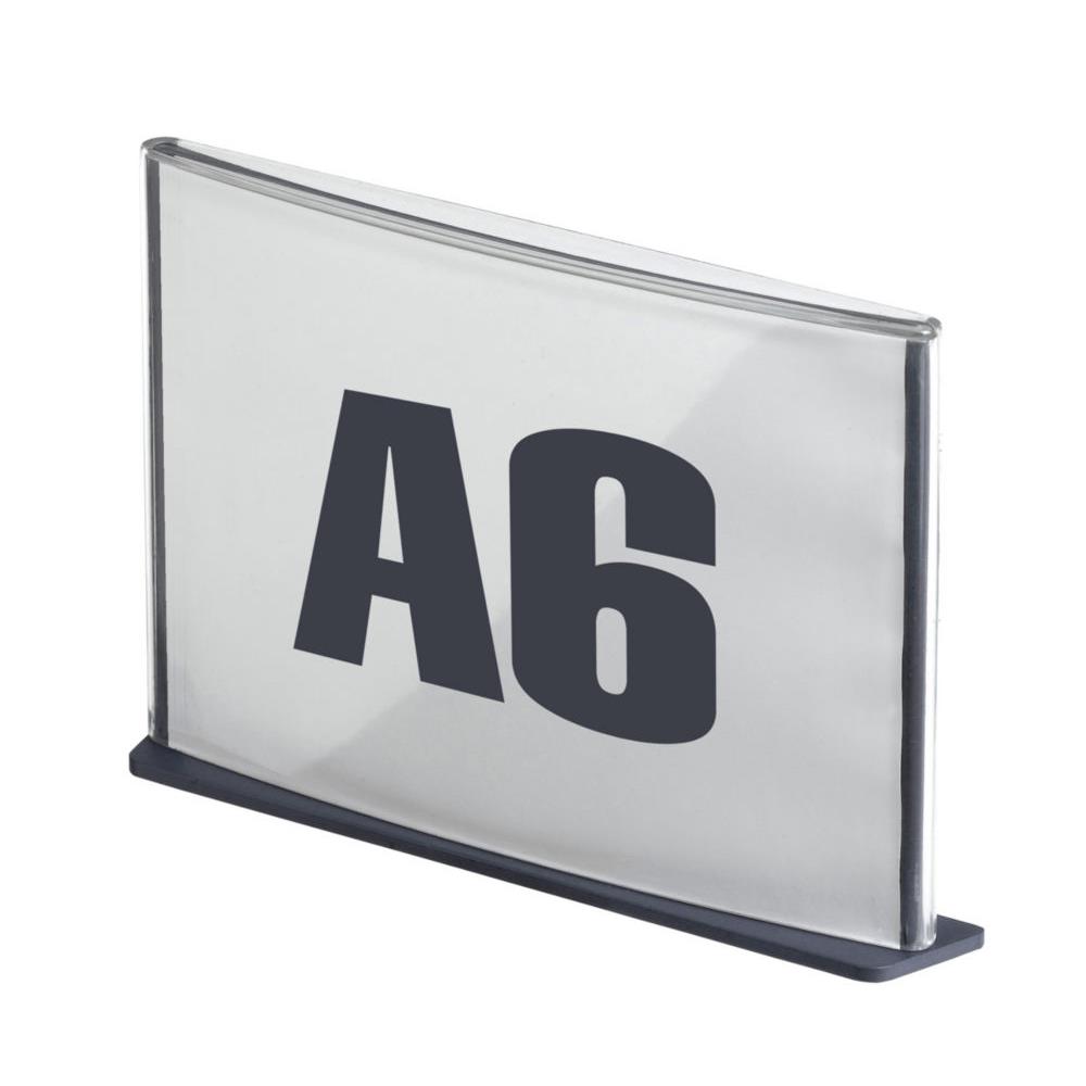 Plaque de porte format A6 coloris anthracite