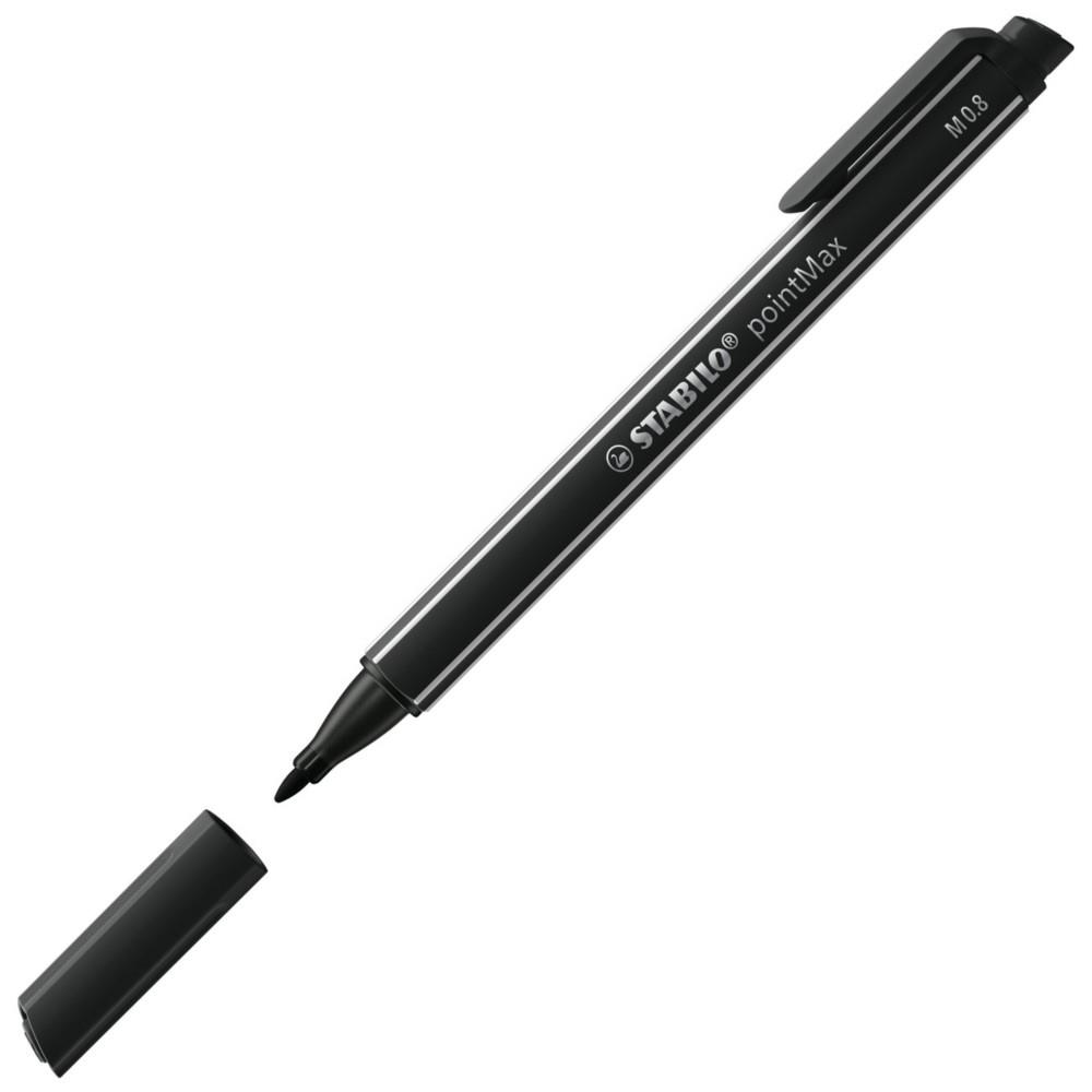 Stylo feutre Stabilo pointMax - pointe multi-fonction - noir