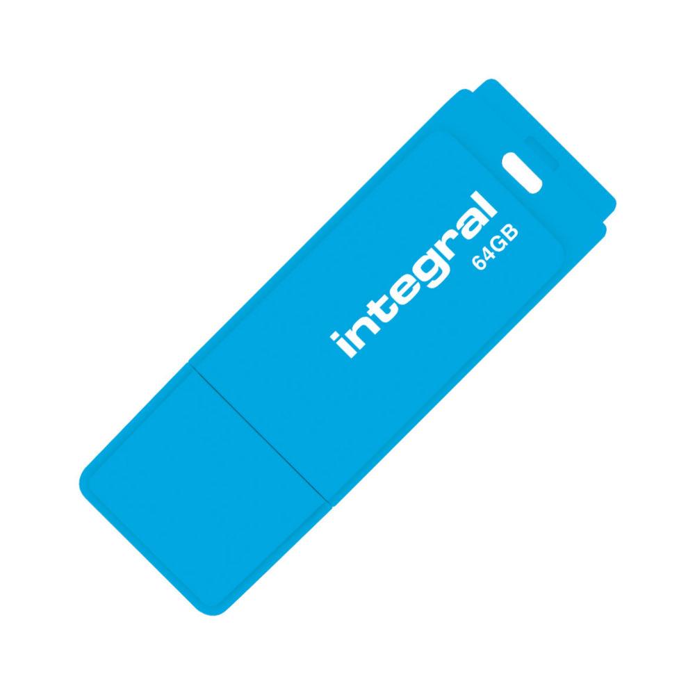 Integral infd64gbneonb lecteur usb flash 64 go usb type-a 2.0 bleu