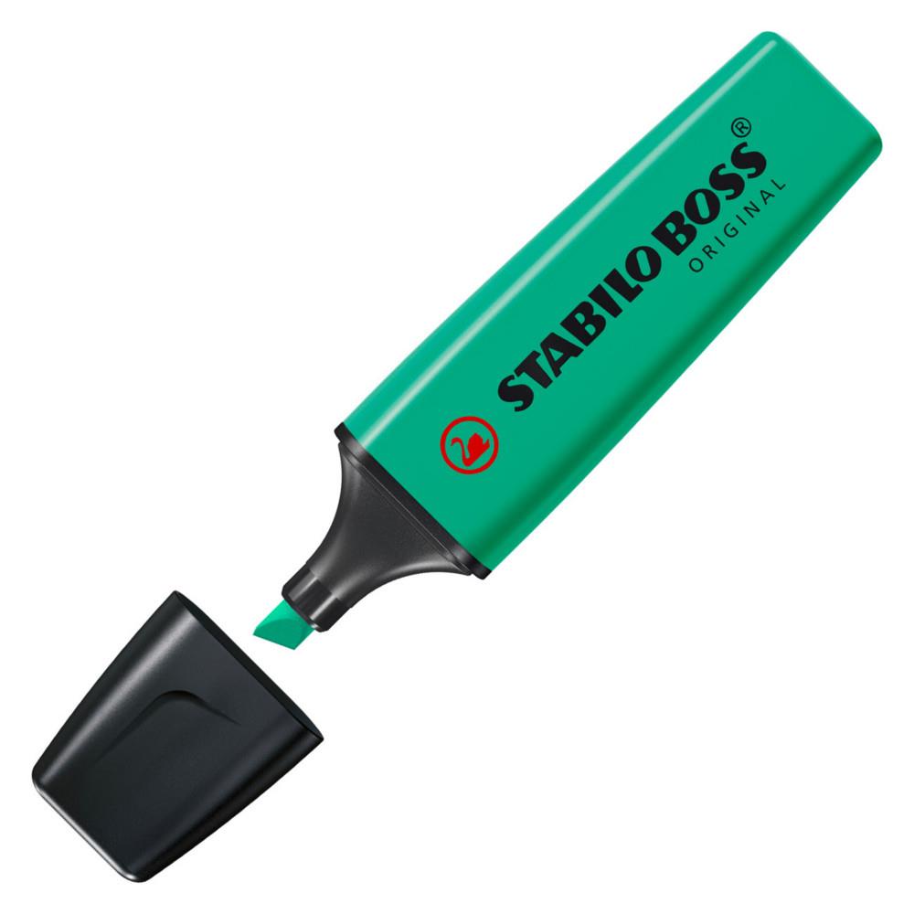Stabilo Boss turquoise - surligneur pointe large biseaute
