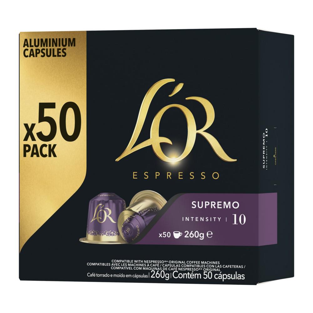 Caf Forza L'OR Espresso - intensit 9 - Bote de 50 capsules
