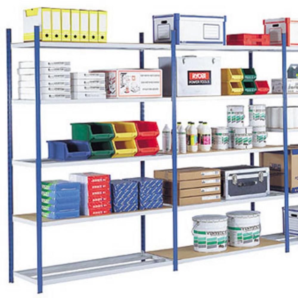 Rayonnage industriel Maxine - polyvalent - H 200 x L 125 x P 50 cm - �l�ment d�part - gris