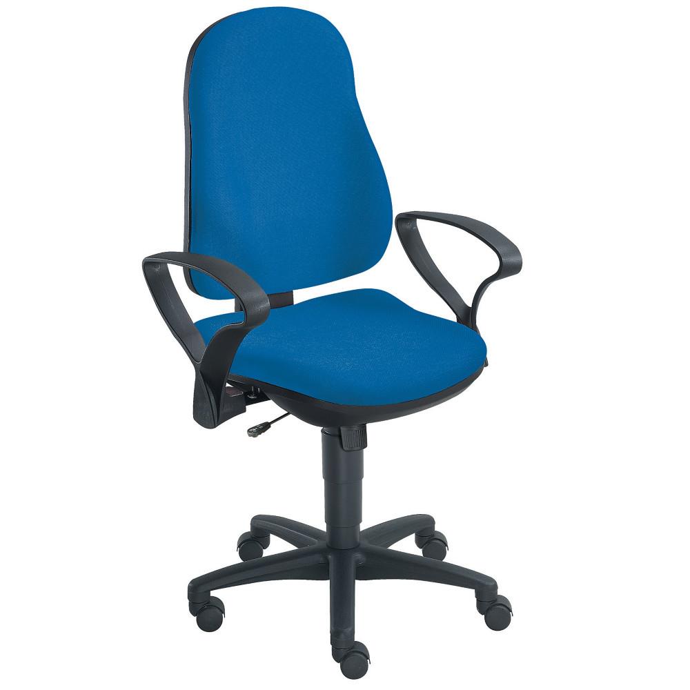 Si�ge de bureau Milano en tissu - sans accoudoir - bleu