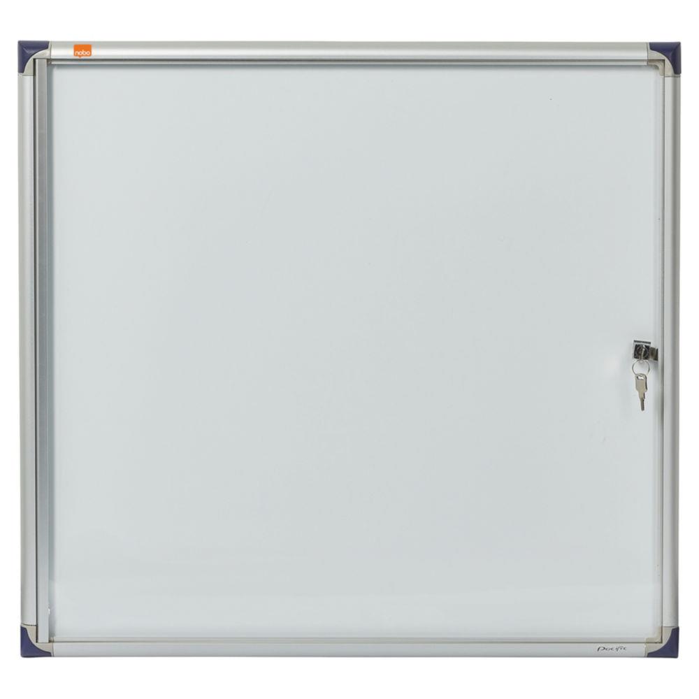 Vitrine d'intrieur Nobo extra-plate porte-battante fond magntique - 6 feuilles A4 - dimensions L68 x H72,5 x P2,5 cm