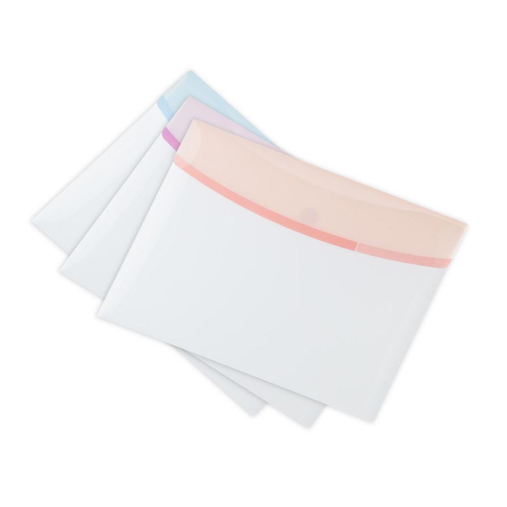 Pochettes-enveloppes Tarifold Color Dream A4 polypropylne assorties  - lot de 6