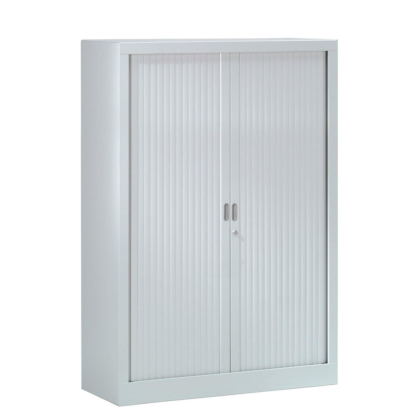 Armoire mtal monobloc  rideaux Gnric H.136 x L.100 cm - coloris Gris