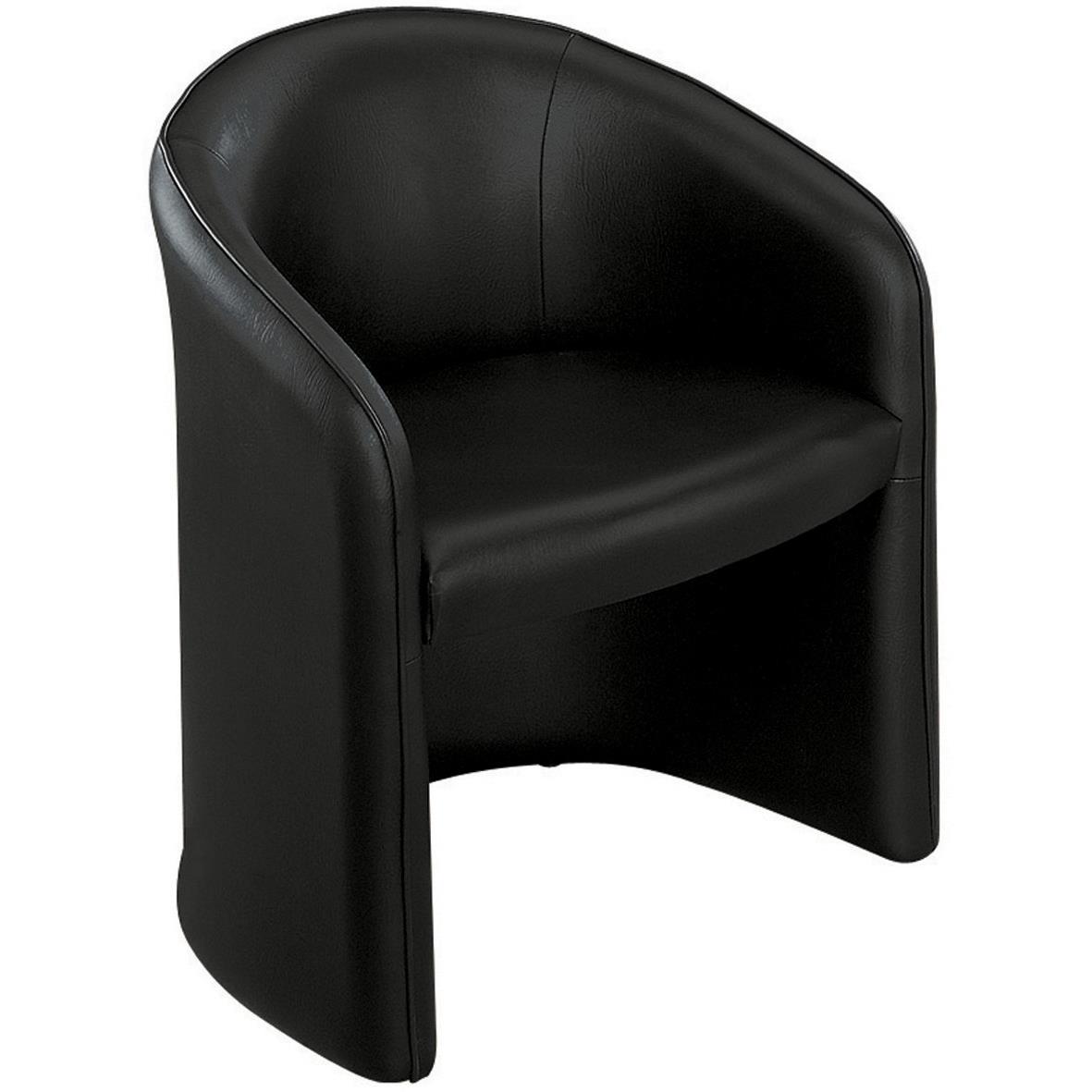 Chauffeuse Lo simili cuir - noir