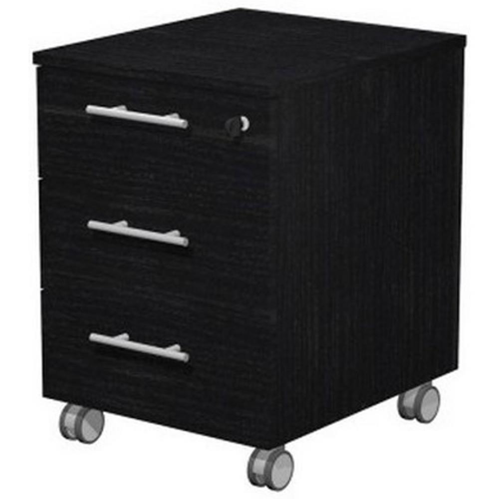 Caisson mobile �cho 3 tiroirs - Fr�ne noir