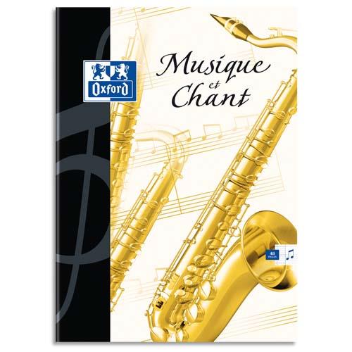 Cahier de musique Oxford 48 pages - grands carreaux Seys