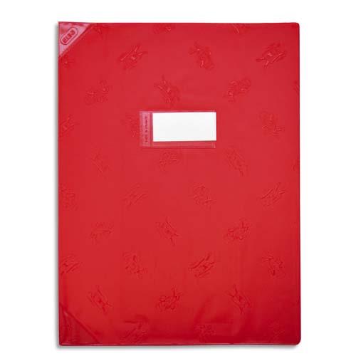 Protge-cahier Elba Strong Line - 17 x 22 cm - opaque 15/100 + renforcs (30/100) - rouge