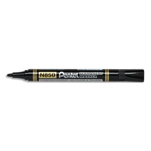 Marqueur permanent Pentel N850 - pointe ogive - encre indlbile  base alcool - noir