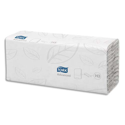 Essuie-mains Tork Advanced pliage en C - 100% recycl - colis de 20 paquets de 120 feuilles - pour TORK H3