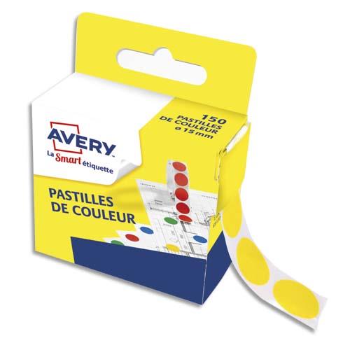 Lot 100 Pastilles Adhésives Numérotées 25mm Jaunes - Marquage PVC Résistant Extérieur