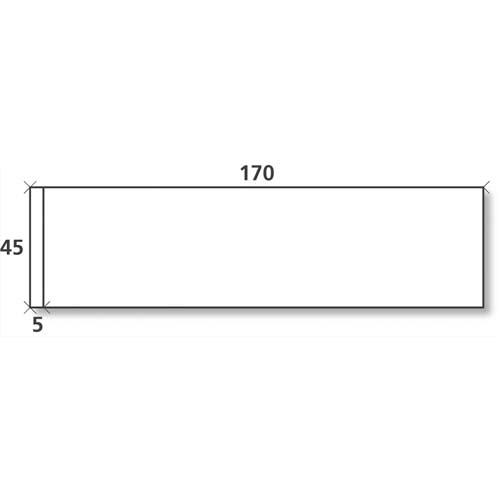 Etiquettes d'affranchissement 1 front - format 17 x 4,5 cm - bote de 1000