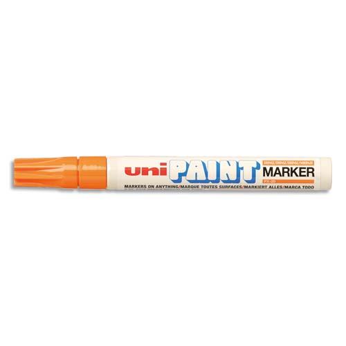 Marqueur peinture Unipaint Px 20 � huile ind�l�bile - pointe moyenne ogive - corps m�tal - coloris orange