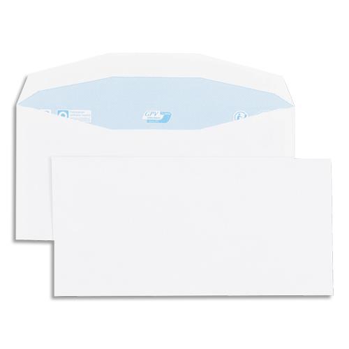 Enveloppes GPV pour mise sous pli automatique - 114x229mm - blanches - 80g - bote de 1000