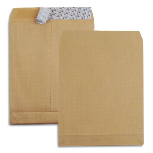 Pochettes kraft arm brun GPV - 130g - C4 229 x 324 mm - 3 soufflets de 30 mm - boite de 250