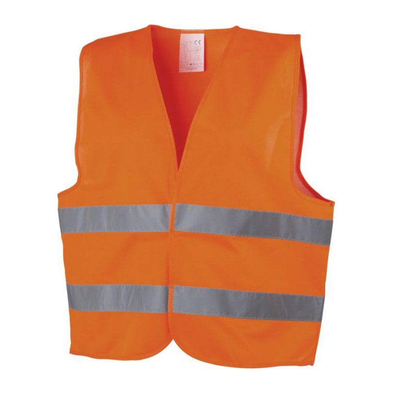 Gilet de scurit personnalisable - Orange