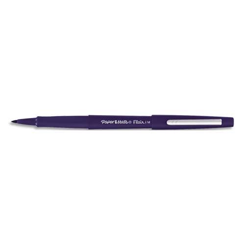 Stylo feutre Papermate Flair Original - pointe en nylon 0,4 mm - bleu marine