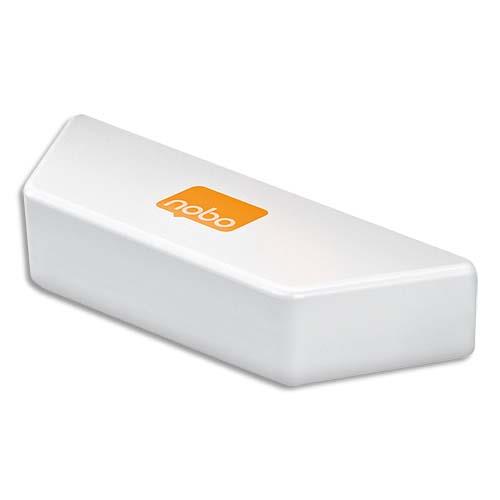 Effaceur magn�tique Nobo - pour tableaux blancs - L21,9 x H8,9 cm - blanc