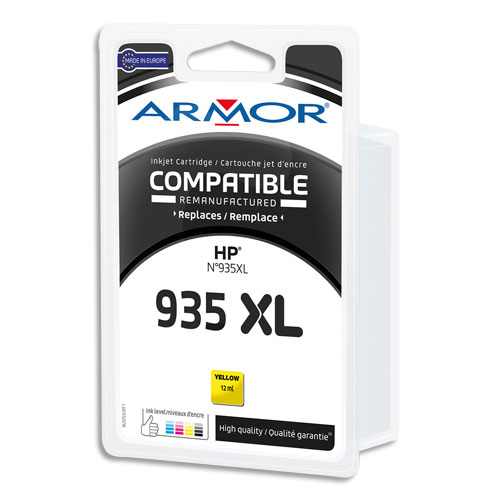 Cartouches pour imprimantes - Armor b20593r1 cartouche d'encre 1 pice(s) compatible rendement lev (xl) jaune