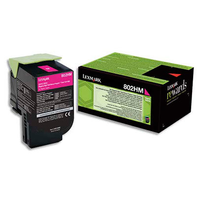 Cartouches de toner - Lexmark 802hm cartouche de toner 1 pice(s) original magenta