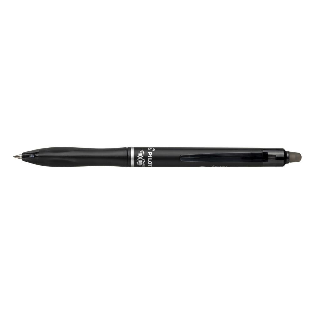 Plus FriXion Ball Pilot - Pilot Stylo roller encre gel effa�able et rechargeable - Pointe moyenne - Noir